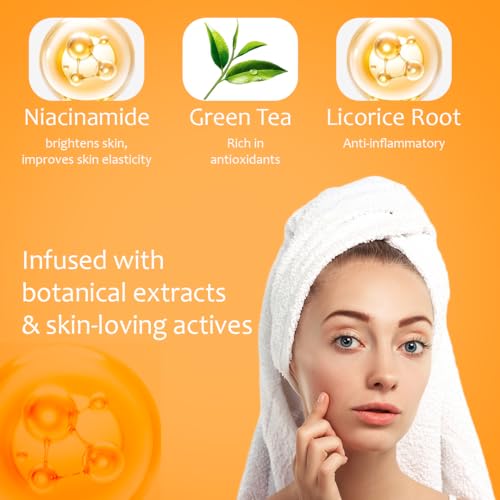 Image of Niacinamide & Aloe Vera Face Wash for Glowing Skin with Calendula Flowers Extract and Green Tea, 100ml - Oil Control and Dark Spot Reduction Cleanser for All Skin Types (Seventh Secret)
