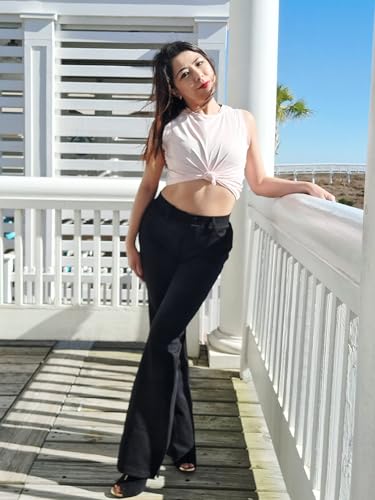 Stelle Women 28"/30"/ 32" Bootcut Dress Pants Business Casual Work Pants with Pockets Pull On Regular Slacks for Office - Image 6