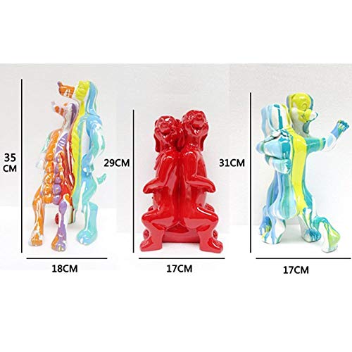 Couples animaux statue résine pour égayer un bureau professionnel - 4