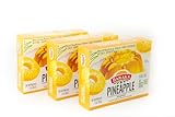 Baraka's Halal Pineapple Flavored Gelatin Dessert Powder, 3 oz, Gluten Free. (Pack of 3)