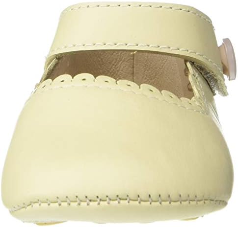 Elephantito Baby Girls European Crib Shoe, Ivory, 0 Infant Review | Image 1