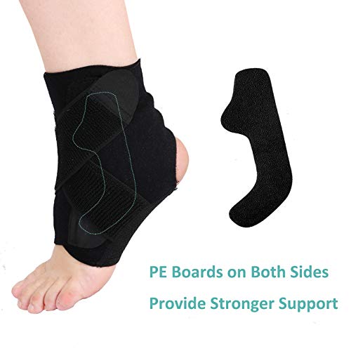 Tornozelo Suporte, Romacci Suporte de tornozelo tornozelo estabilização de tornozelo com placa PE Ta