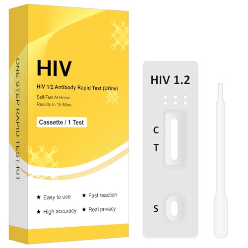 HIV-Selbsttest für Zuhause mit Urinprobe – Einfache Anwendung zu Hause – 1 Testkit, Ergebnis in 15 Minuten