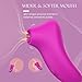 Sucking Vibrator Female Sex Toys, Boditoge Clitoral Vibrators Rose Sex Toy for Women with 10 Suction & Vibration Modes, Clitoris Sucker Nipple Stimulator Adult Toys for Women Couples