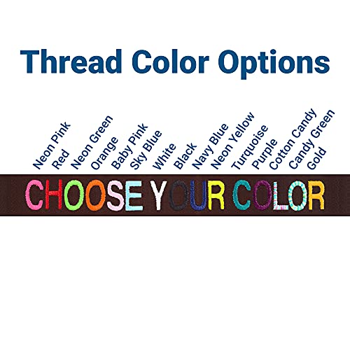 Gotags Personalized Leather Dog Collar, Custom Embroidered With Pet Name And Phone Number, Soft Leather With Rounded Edges For Comfort Fit In Small, Medium, Or Large; Male Or Female Dogs #TOP3