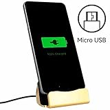 Color: Oro World Smartphones estación de Carga Micro USB para Motorola Moto G5 Plus Oro