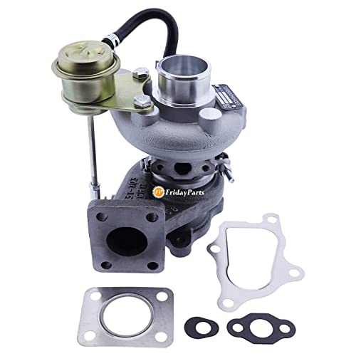 FridayParts Turbo TD03-7G Turbocharger 1E013-17012 1E01317012 Compatible for Toro Agricultural Groundsmaster 4000D 4100D 4500-D 4700-D Lawnmower with Kubota V2003T Engine