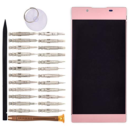 Image of LCD Screen Display with Digitizer Touch Panel Without Bezel Frame Compatible with Sony Xperia L1 G3311 G3312 G3313(Pink)