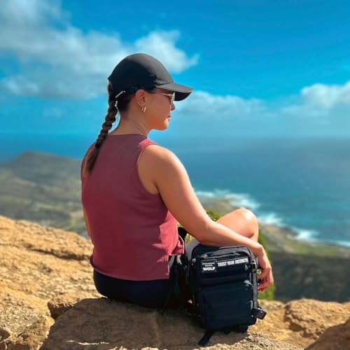 Image of WOLFpak 9L Mini Tactical Backpack (Alpha Black) | Compact, Small Everyday Carry Bag for Gym, School, Travel | Durable, Water-Resistant Daypack with Molle System and Patch Panel