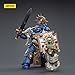 JOYTOY Warhammer 40k Ultramarines, Ultramarines Primaris Captain with Relic Shield and Power Sword 1/18 Action Figure Model, Dedicated to You who Love Collecting