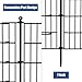GDKASRNY 16 Panels Garden Fence,Rustproof Metal Fence Panels - 32in (H)×37.8ft (L) Garden Fencing Animal Barrier with Gate,Dog Fence Outdoor for Yard