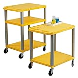 Neolab 2 2167 chariot 3 étagères en polyéthylène à haute densité 106 cm de haut – ...