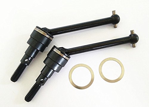 EPTNNASO RC 1:10 CAR CC-01 CC01 Upgrade Parts Front Steel Universal Drive Swing Shafts CVD-1PR Set Black