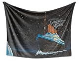 Huglanket Titanic Gifts Bed Flannel Plush Blankets, Gifts for Titanic Lovers on Birthday, Christmas, 50'x 65'