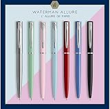 Długopis Waterman Allure | Niebieski lakier | Średnia końcówka | Niebieski tusz | Ozdobne etui