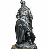 YTOOZ Estatua de Soldados Medievales, Modelo de Soldados de equitación del Templo de Las Cruzadas, artesanía de Metal de estaño, colección de muñecas, Recuerdos, Regalo 1/18