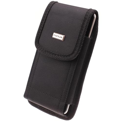 Rugged Case Phone Belt Clip Compatible with Samsung Galaxy A15 5G Model - Holster Canvas Cover Protective Pouch