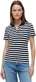 Tommy Hilfiger Polo Manches Courtes Femme 1985 Slim Pique Slim Fit, Multicolore (Dark Night Navy/Ecru STP), M