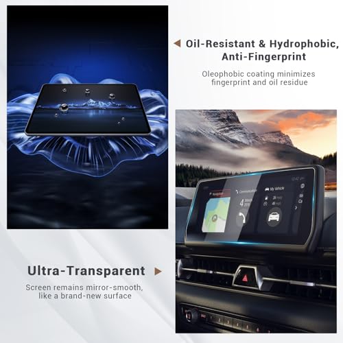 YEE PIN Supra Screen Protector Glass for 2020 2021 2022 2023 2024 2025 2026 Toyota GR Supra(2.0, 3.0, 3.2, A90, A91, MK5) 8.8'' Touchscreen Cover Screen Saver for 2026 Toyota Supra Accessories Clear