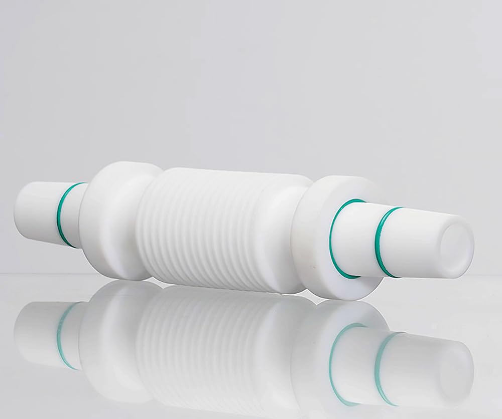 Złącze kołnierzowe PTFE — 2-kierunkowe złącze do szkła laboratoryjnego — dostępne w rozmiarach 24/40, 29/42, 34/45, 45/50 1 szt.(PTFE 45/50 to 45/50-Flange Joint)