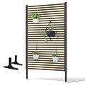 3.6ft W × 6ft H Metal Privacy Screen Outdoor Freestanding Privacy
