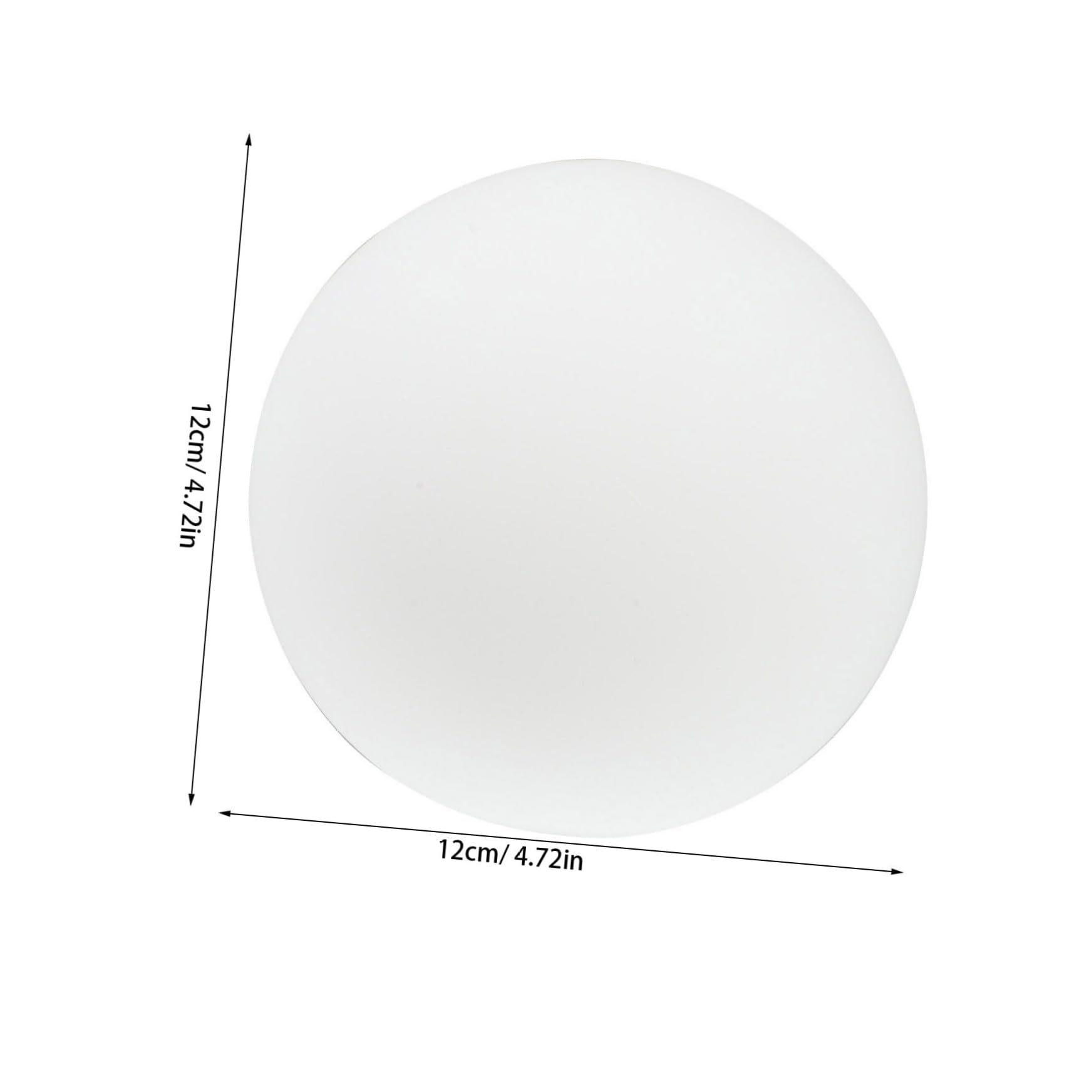 Paralume in Vetro Sferico Satinato Copertura Leggera Per Lampada Sospesa Decorativa Da Interno Foro Centrale 5,5 Cm Per Uso Domestico e Sostituzione Paralume Danneggiato