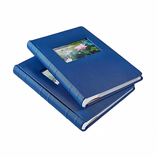 Old Town Fabric Cover Photo Album, 2 Pack (Fabric- Navy)