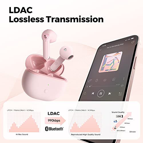 Image of SoundPEATS True Wireless Earbuds, Air3 Deluxe HS Bluetooth 5.3 Headphones with 14.2mm Driver, 4 Mic Hi-Res Audio Wireless Ear Buds, IPX4 Waterproof Stereo in-Ear Earphones, 20 Hrs, App Customized EQ