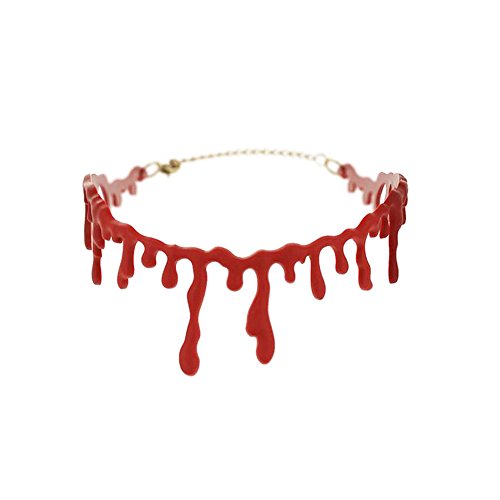 ZaH Halloween Blood Choker Sexy Halloween Costume Cosplay Accessories Red