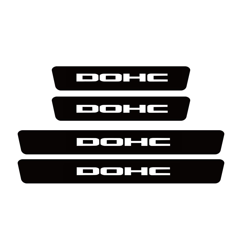 Sdyayfge Normal 4Pcs Kick Plates Car Door Sill Protector,For Dohc