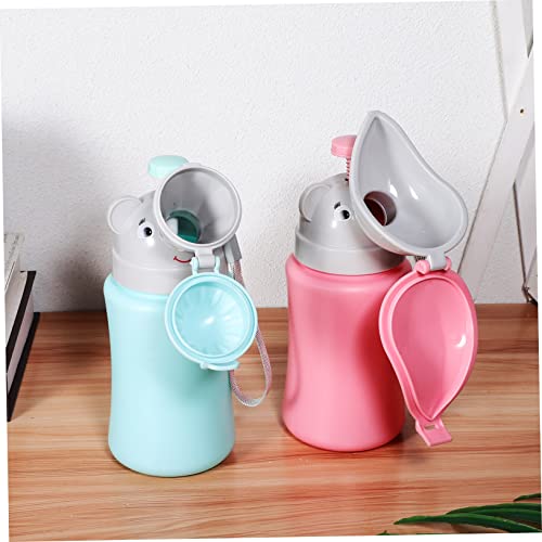 WHAMVOX Emergency Toilet for Toddlers 2 Pack Portable Kids Urinal Leak-Proof Cover Pee Training Bottle for Boys Girls