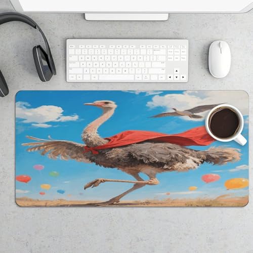 Ostrich Desk Mat Fashion Large Mouse Mat miniatura 5