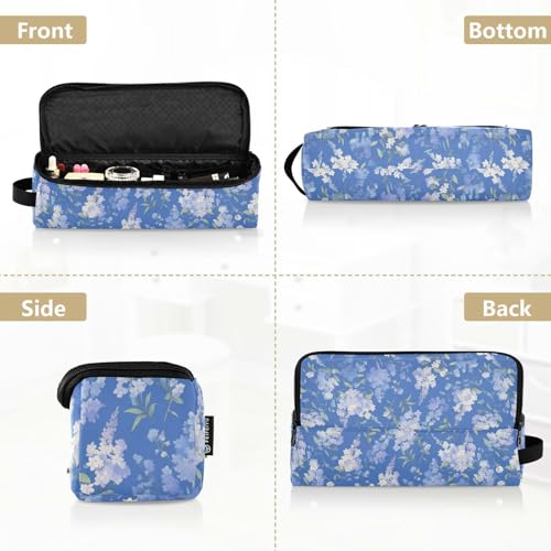 Bolsa de Viaje Lilac Flowers Azul para Herramientas de Pelo con Almohadilla Resistente al Calor Organizador Portátil para Mujeres miniatura 5