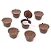 Produktbild KING DO WAY 7Pcs/Satz Kapsel Kaffeefilter mehrweg kaffee kapseln brauer nach cup filter Kaffee wiederverwendbar Filter