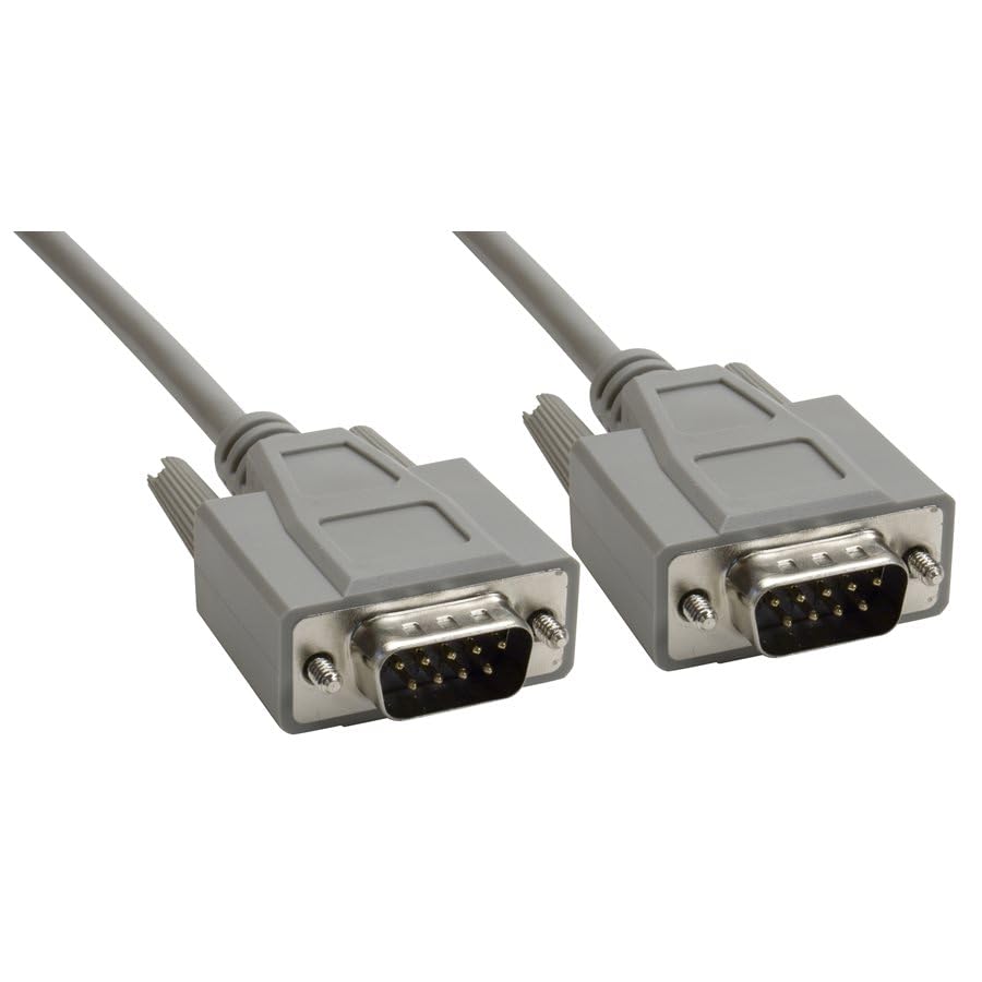 Amphenol, CS-DSDMDB09MM-010, Deluxe Cable DB9 Male/Male Molded 10' (5 Items)