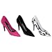 Stiletto High Heel Shoe Cake Topper Lay Ons. Set of 6.
