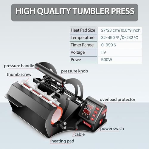 Máquina de Prensa Roller para Sublimación de Tazas 220V miniatura 5