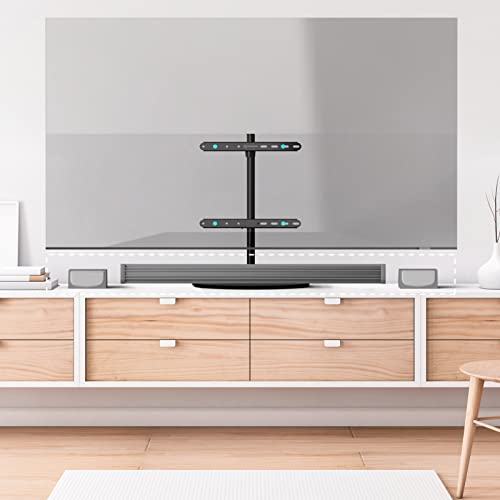 ONKRON Supporto TV da Tavolo da 32 a 65 pollici - Piedistallo TV da Scrivania con Peso fino a 35 kg - Staffa per TV con max VESA 400x400 mm/ Base Girevole per TV con Altezza Regolabile PT2-B Nero - 8