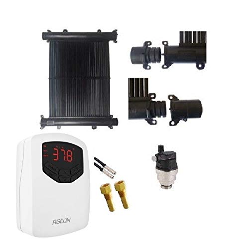 Kit Aquecedor Solar Piscina 10m² TekSol Controlador 220V