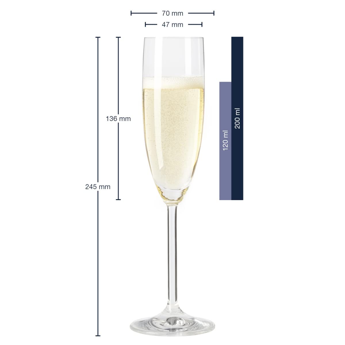 Leonardo Bicchieri da spumante con incisione di nome e data, design Infinity Love – regalo per matrimonio o fidanzamento – con scatola di legno incisa – il regalo perfetto per matrimonio + scatola