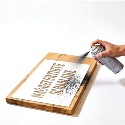 Personalisierte Schablone Buchstaben PVC Individuelle Sprühschablone Lackierschablone mit Logo Buchstaben Schablonen für Schablonen Wandgestaltung Textilgestaltung Graffiti Schablone (Text)