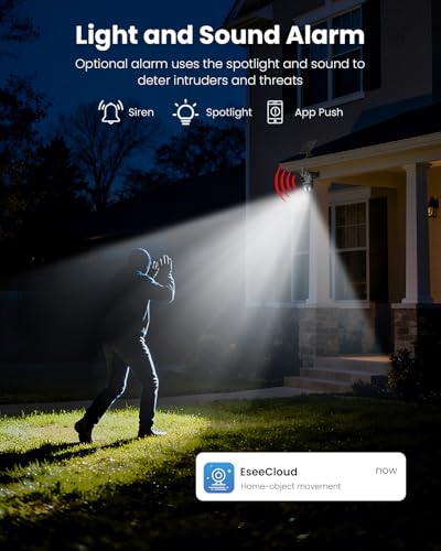 Hiseeu Wireless Solar Camera Outdoor 4MP Dual Lens, Wireless Home Security Camera 5G & 2.4G WiFi Pro, 360° PTZ, Motion Detection, Color Night Vision, IP66, 2-Way Audio, Auto Tracking, No Subscription - Thumbnail 6