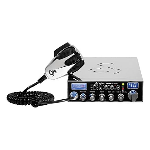 Cobra 29LTDCHR Professional CB Radio – Emergency Radio, Travel Essentials, Chrome, Talk Back, Instant Channel 9, 40 Channels, SWR Calibration