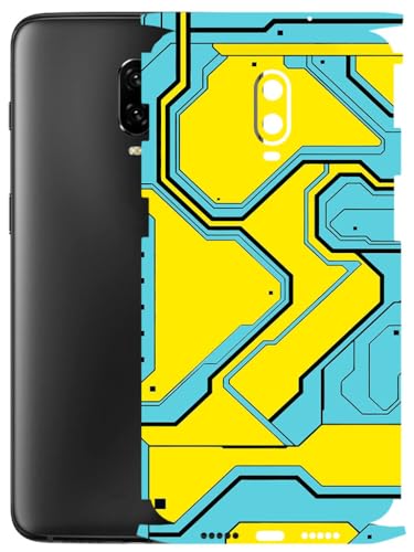 Image of AtOdds - Full Body Back Screen Guard Protector Film - Lamination Wrap Skin Sticker Compatible with ONEPLUS 6T | Scratchproof Matte Finish (YellowLane)
