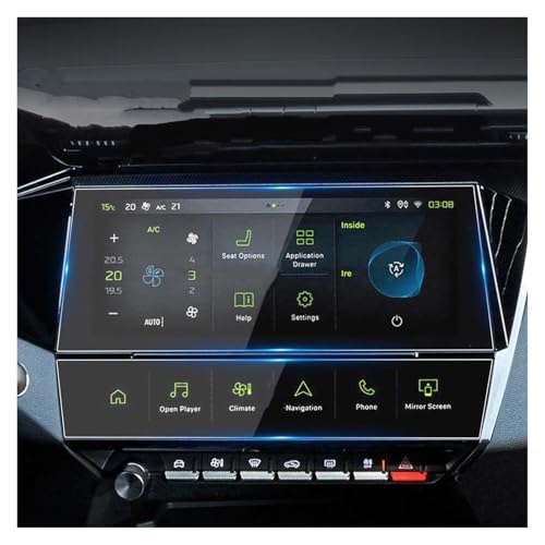 Verre Trempé Autoradio Peugeot 408 308 SW Anti-rayures 10 Pouces