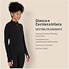 Amazon Essentials Giacca Tecnica in FormFlex Morbidissimo, con Zip Integrale, Vestibilità Aderente Donna, Nero, M #1