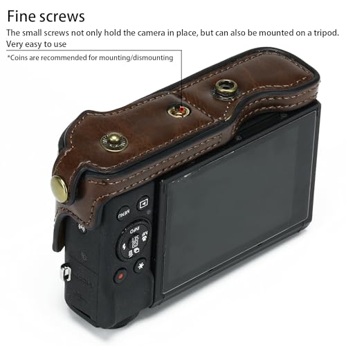 Funda de cuero PU para cámara Canon Powershot G7X miniatura 5