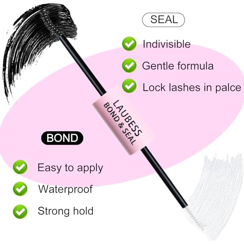 Image of Lash Glue for Eyelash Clusters 3-in-1 Lash Remover for Lash Extensions Eyelash Glue Remover Lash Bond and Seal Waterproof DIY Eyelash Extension Remover 15ml(Black)