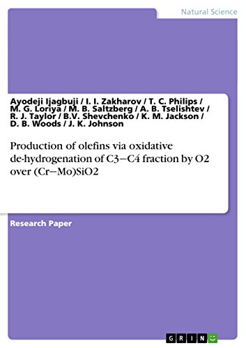 Production of olefins via oxidative de-hydrogenation of C3‒C4 fraction by O2 over (Cr‒Mo)SiO2