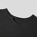 Men V-Neck Pullover Design T-Shirts Casual Street Solid All-Match Long Sleeved Shirts 2- L